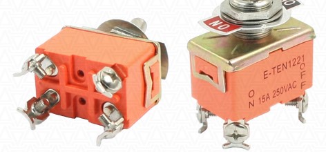 E-TEN1221 15A 250V 4pin оранж 1-0