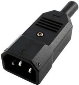 Штекер питания компьютерный на шнур 3pin 10A 250V K2416