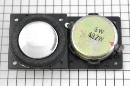 Динамик 32*32mm 4Ω 2,0w h=15mm SW серебр диффузор