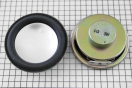 Динамик 50mm 4Ω 3,0w h=28mm серебр диффузор