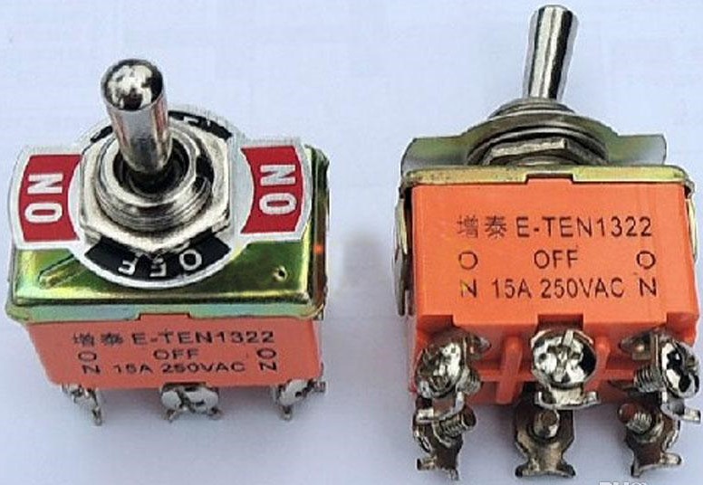 E-TEN1322 15A 250V 6pin оранж 1-0-1
