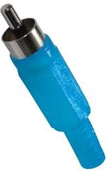 Штекер RCA на кабель пластик син/крас/зел/жёл/бел/чёр