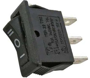 SC-768 KCD3-123-4 14мм 16A 250V (1)-0-(1) чёрный