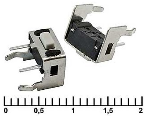 Кнопка тактовая 2pin 6*3*4.3 IT-1101V боковая