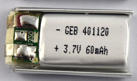 Аккумулятор 3.7V 60 мАч 20*11*4мм 2г
