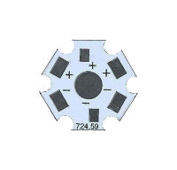 Подложка для светодиода 1-3W алюминиевая STAR