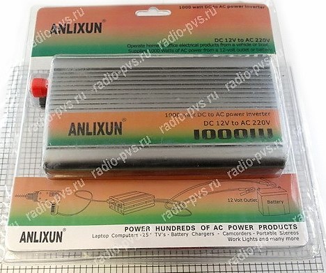 Преобразователь 12V/220V 1000W ALIXUN
