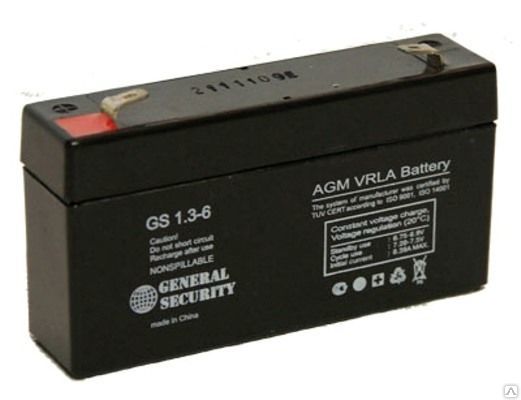 Аккумулятор 6V 1,3Ah GS AGM