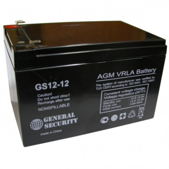 Аккумулятор 12V 12Ah GS AGM