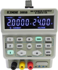 Блок питания цифровой ELEMENT 3005D 30V 5A