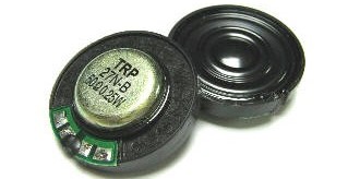 Динамик 27mm 16Ω 0,25w h=7,6mm TRP27N-B чёрн пластм