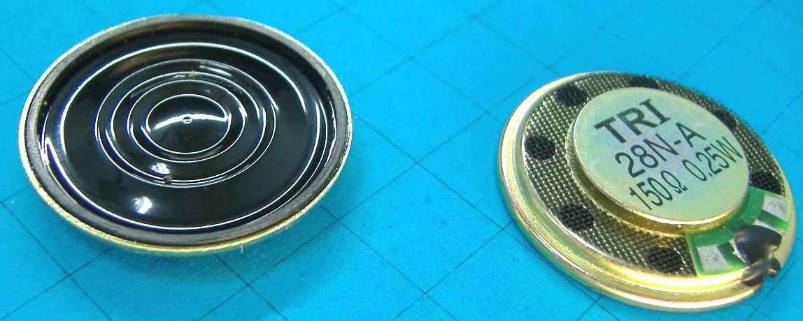 Динамик 28mm 32Ω 0,25w h=4,8mm TRI28N-A