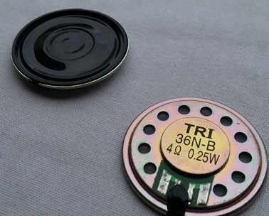 Динамик 36mm 4Ω 0,25w h=5,3mm TRI36N-B