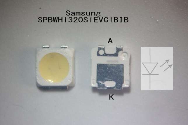 Светодиод 3228 3V 400mA SPBWH1320S1EVC1BIB TT321A Б-катод