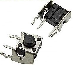Кнопка тактовая 2pin 6*6*7 KAN0631-0501B (SWT-7) угловая